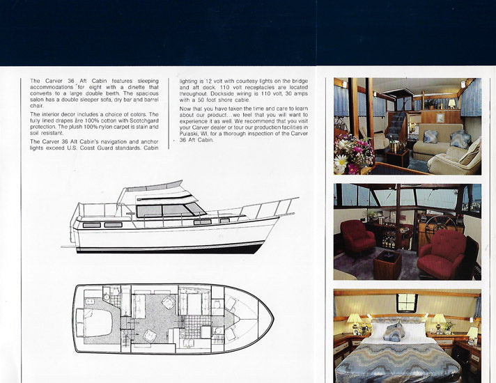 Carver 36 Aft Cabin Brochure