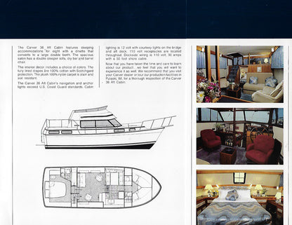 Carver 36 Aft Cabin Brochure