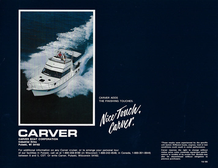 Carver 36 Aft Cabin Brochure