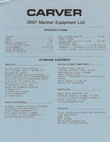 Carver 36 Mariner Brochure