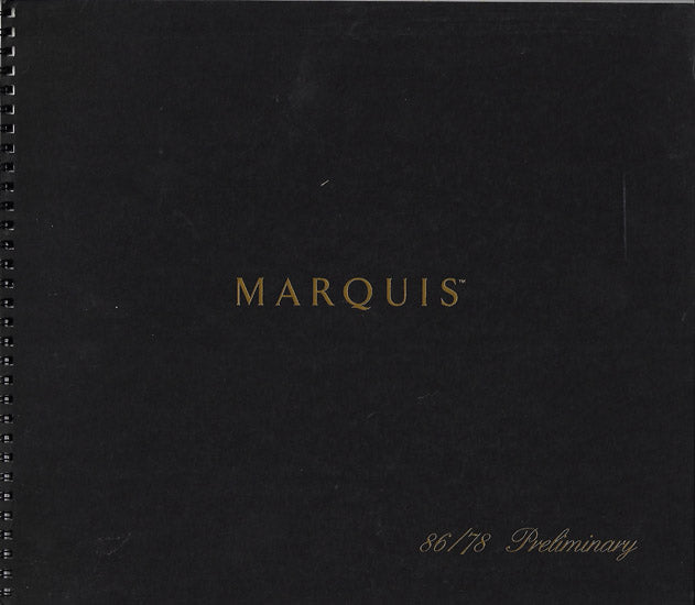Carver Marquis 78/86 Brochure