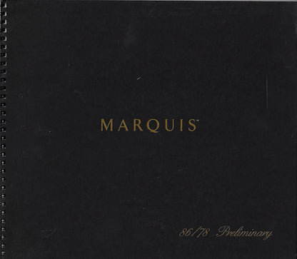 Carver Marquis 78/86 Brochure