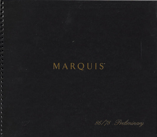 Carver Marquis 78/86 Brochure
