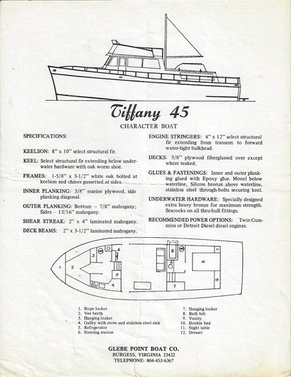 Tiffany 45 Brochure