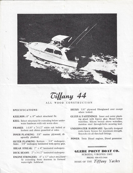 Tiffany 44 Brochure