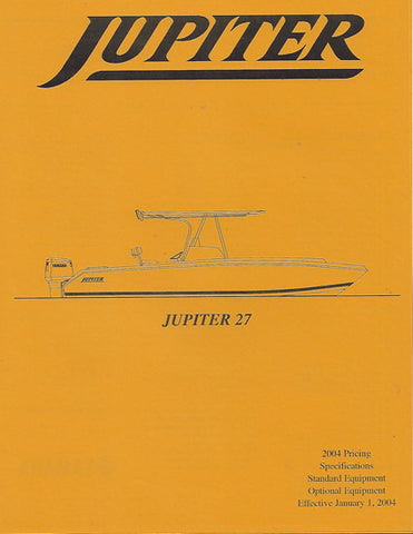 Jupiter 27 Specification Brochure