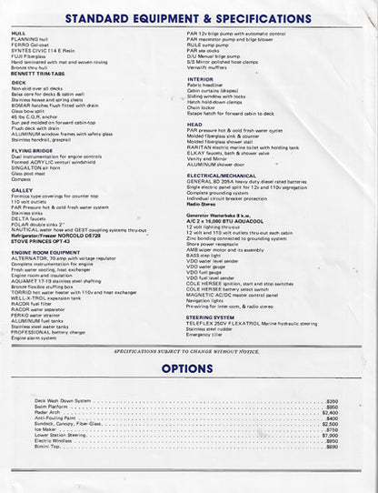 Nautiquest 42 Cockpit Motoryacht Brochure