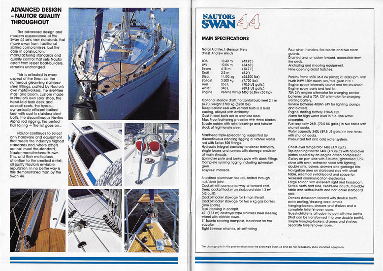 Nautor's Swan 44 Brochure