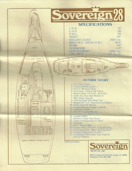 Sovereign 28 Center Cockpit Brochure