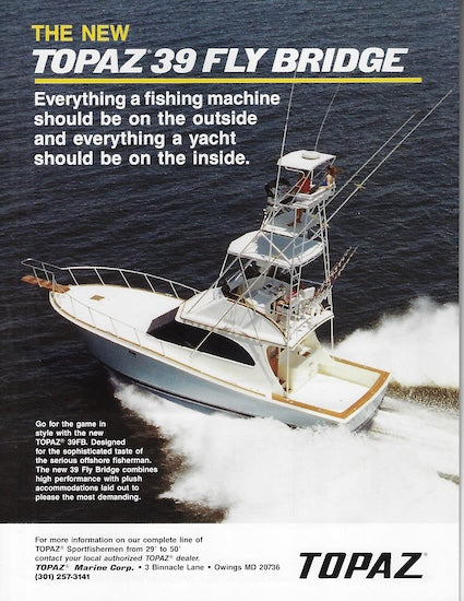Topaz 39 Flybridge Brochure