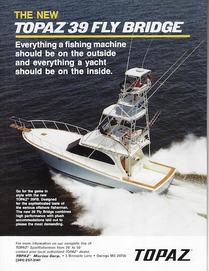 Topaz 39 Flybridge Brochure
