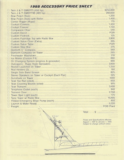 Topaz 39 Flybridge Brochure