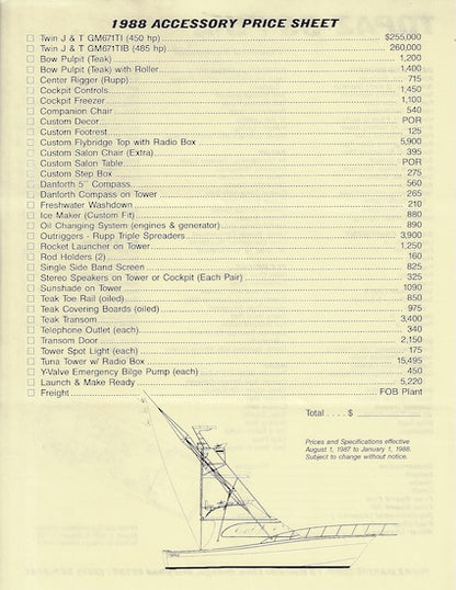 Topaz 39 Flybridge Brochure
