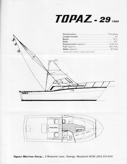 Topaz 29 Brochure