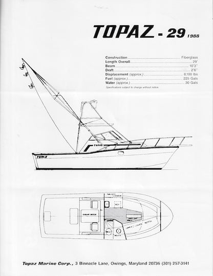 Topaz 29 Brochure