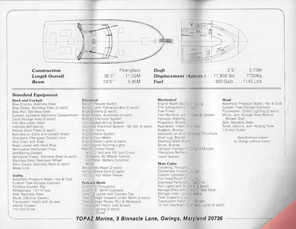 Topaz 36 Brochure