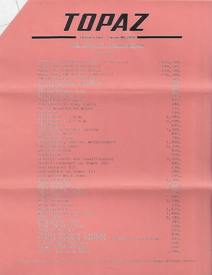 Topaz 36 Brochure