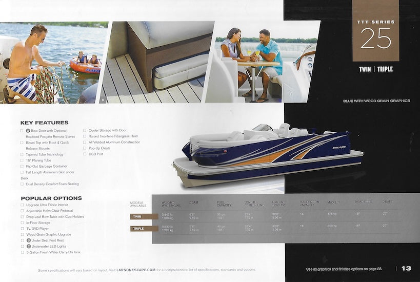 Larson 2017 Escape Pontoon Brochure