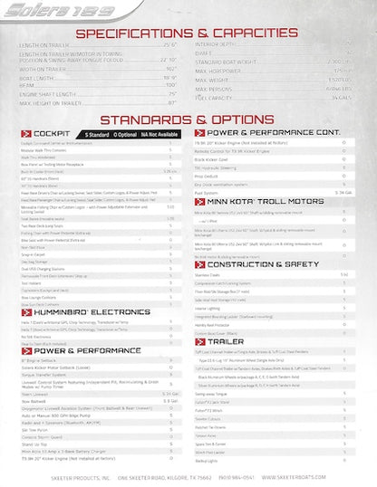 Skeeter Solera 189 Brochure