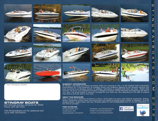 Stingray 2012 Brochure