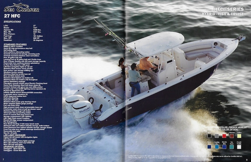 Carolina Skiff 2018 Sea Chaser Brochure