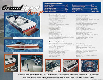 Hydrodyne Grand Sport Comp Brochure
