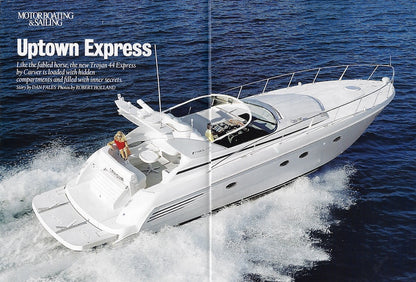 Trojan 440 Express Motorboating & Sailing Magazine Reprint Brochure