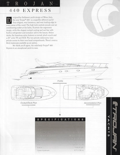 Trojan 440 Express Specification Brochure (1995)