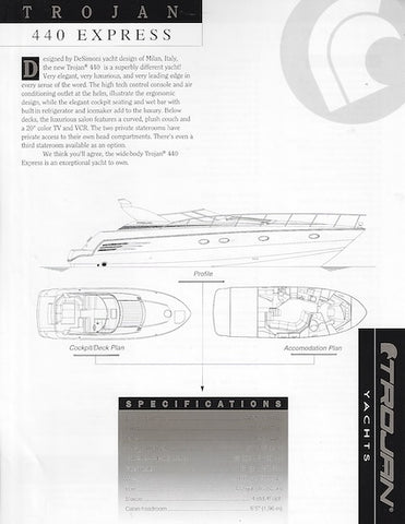 Trojan 440 Express Specification Brochure (1995)