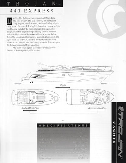 Trojan 440 Express Specification Brochure (1994)