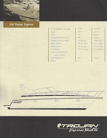 Trojan 360 Express Specification Brochure (2000)