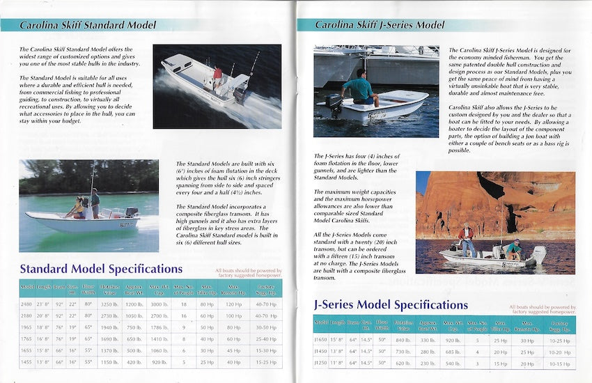 Carolina Skiff 1998/1999 Brochure