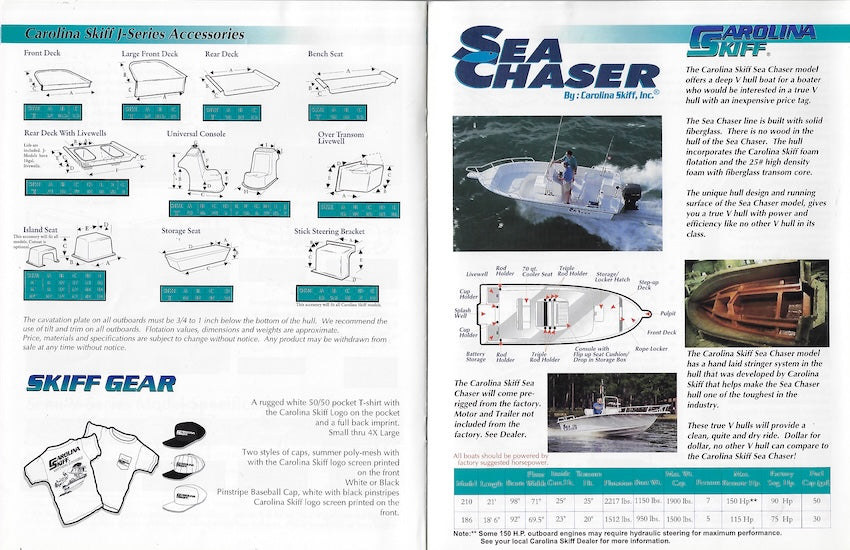 Carolina Skiff 1998/1999 Brochure