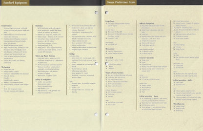 Carver 326 Aft Cabin Specification Brochure