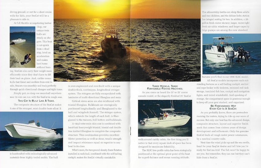 Sea Cat 1996 Brochure Package