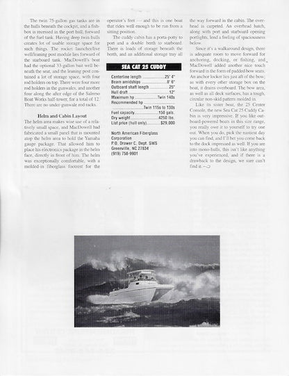Sea Cat 1996 Brochure Package