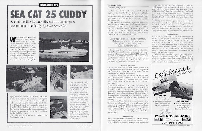 Sea Cat 1996 Brochure Package