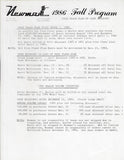 Newman 1986 Brochure