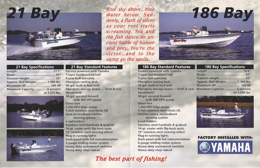 Blazer Bay 2001 Brochure