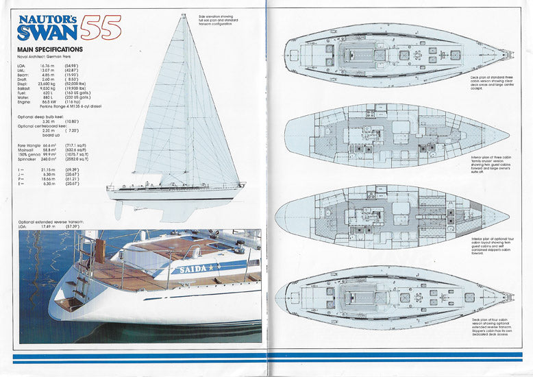 Nautor's Swan 55 Brochure