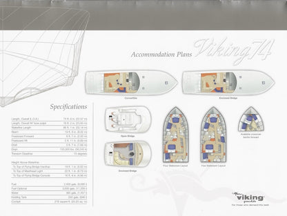 Viking 74 Convertible Brochure