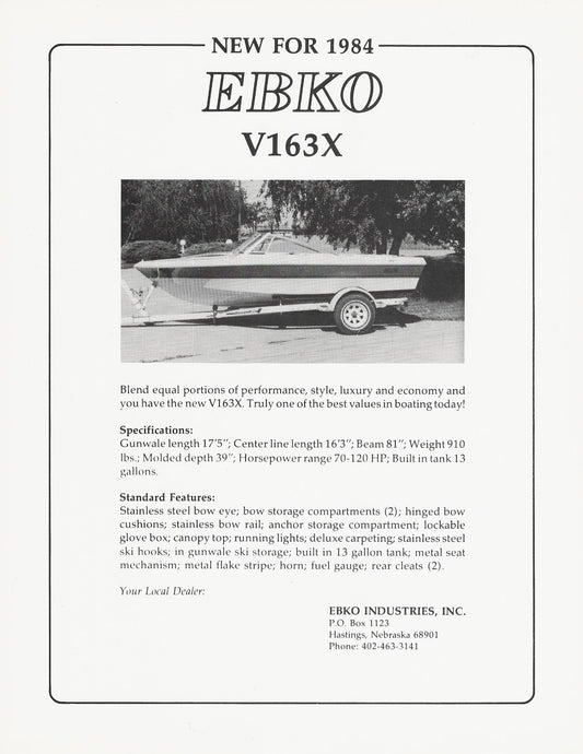 EBKO V163X Brochure