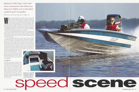 Bullet 21XD Bass & Walleye Magazine Reprint Brochure