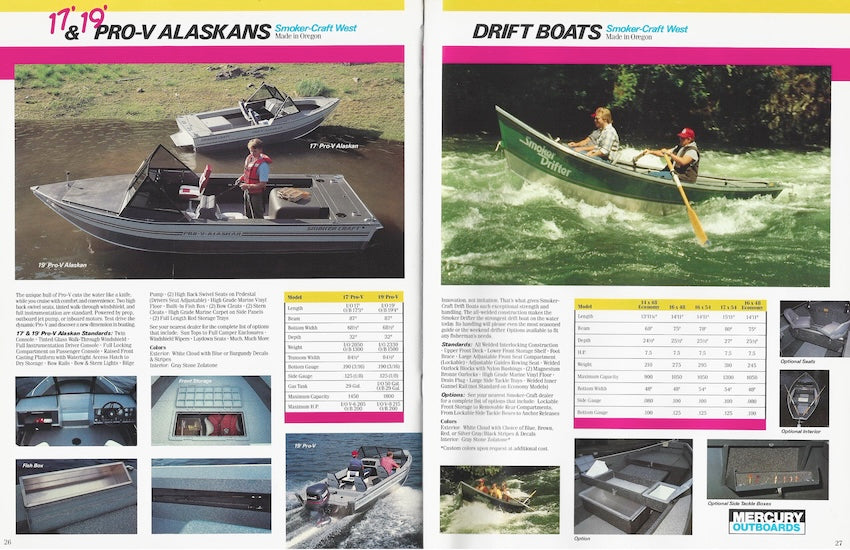 Smoker Craft 1991 Brochure