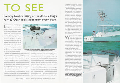 Viking 43 Sport Fish Power & Motoryacht Magazine Reprint Brochure