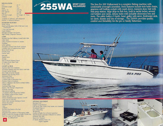 Sea Pro 1998 Brochure