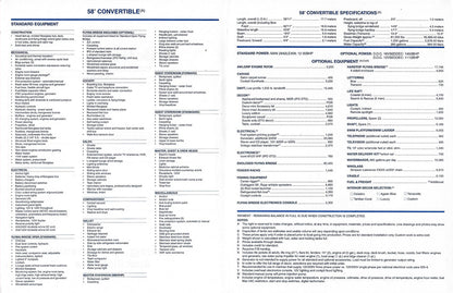 Viking 58 Convertible Specification Brochure