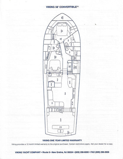 Viking 58 Convertible Specification Brochure