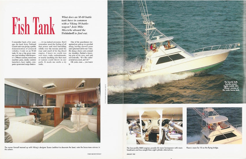 Viking 50 Convertible Power & Motoryacht Magazine Reprint Brochure