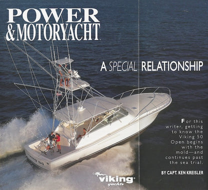 Viking 50 Open Power & Motoryacht Magazine Reprint Brochure